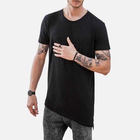 LAYERED A-CUT X BLACK