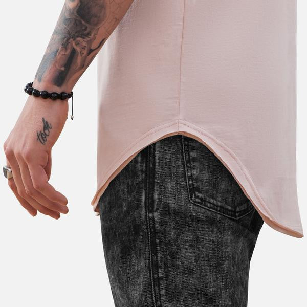 SCOOPED TEE ROSE DUST