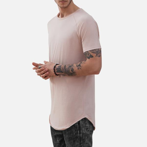 SCOOPED TEE X ROSE DUST